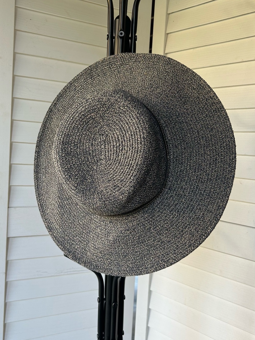 Blue Heather Wide Brim Straw Sun Hat - Women